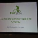 Predavanje o Seminarju tehnike vožnje, ki ga izvaja TKO Kranj