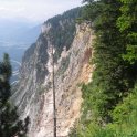 Razgledi ob poti - znameniti skalni podor na južnem pobočju Dobrača